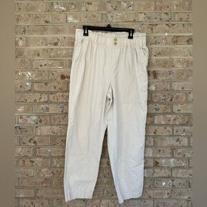LOFT High Rise Straight Paperbag Waist pants